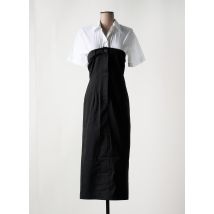 PHISIQUE DU ROLE - Robe mi-longue noir en coton - Femme - Taille 34 - Modz