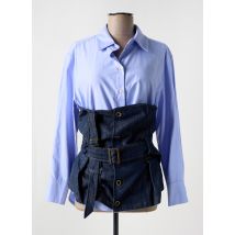 SOUVENIR - Chemisier bleu en viscose - Femme - Taille 36 - Modz
