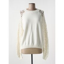 LES TRICOTS DE LÉA - Pull blanc en coton - Femme - Taille 38 - Modz