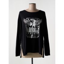 FIVE - T-shirt noir en coton - Femme - Taille 42 - Modz