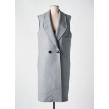 BRERAS MILANO - Manteau long gris en laine - Femme - Taille 36 - Modz