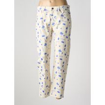 MODETROTTER - Jeans coupe droite beige en coton - Femme - Taille 36 - Modz