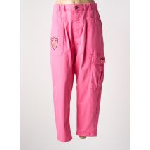 ME369 - Pantalon cargo rose en coton - Femme - Taille 38 - Modz