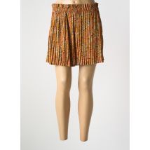 JUBYLEE - Jupe courte orange en viscose - Femme - Taille 36 - Modz