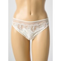 LISE CHARMEL - Tanga beige en soie - Femme - Taille 40 - Modz