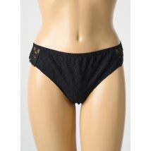 LOUISA BRACQ - Tanga noir en polyamide - Femme - Taille 42 - Modz