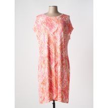 JOY OF LIFE - Robe mi-longue orange en viscose - Femme - Taille 46 - Modz