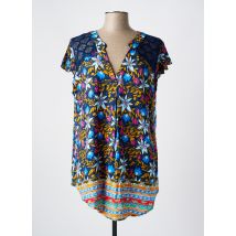 NH-3 - Tunique manches courtes bleu en viscose - Femme - Taille 40 - Modz