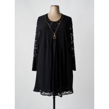 2W PARIS - Robe mi-longue noir en polyester - Femme - Taille 58 - Modz