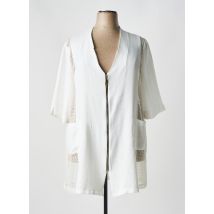 2W PARIS - Gilet manches courtes blanc en viscose - Femme - Taille 58 - Modz