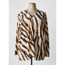 2W PARIS - T-shirt marron en polyester - Femme - Taille 58 - Modz