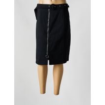 POMME ROUGE - Jupe mi-longue noir en viscose - Femme - Taille 52 - Modz