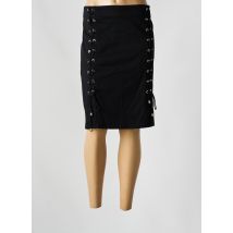 POMME ROUGE - Jupe mi-longue noir en viscose - Femme - Taille 50 - Modz