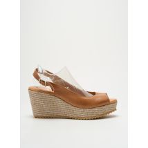 RAQUEL PEREZ - Sandales/Nu pieds marron en cuir - Femme - Taille 41 - Modz