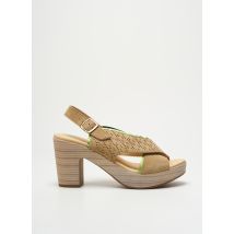 MKD - Sandales/Nu pieds beige en cuir - Femme - Taille 40 - Modz