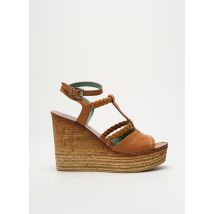 FELMINI - Sandales/Nu pieds marron en cuir - Femme - Taille 37 - Modz