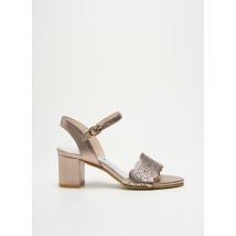 MYMA - Sandales/Nu pieds or en cuir - Femme - Taille 35 - Modz