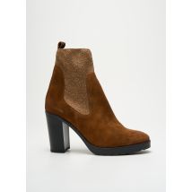 MINKA DESIGN - Bottines/Boots marron en cuir - Femme - Taille 40 - Modz