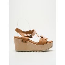 MINKA DESIGN - Sandales/Nu pieds marron en cuir - Femme - Taille 40 - Modz