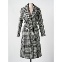 MORGAN - Manteau long noir en polyester - Femme - Taille 42 - Modz