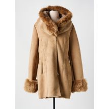 VIRGINIA BLU' - Manteau court marron en polyester - Femme - Taille 40 - Modz