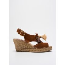 KANNA - Espadrilles marron en cuir - Femme - Taille 37 - Modz