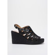 KANNA - Espadrilles noir en cuir - Femme - Taille 40 - Modz