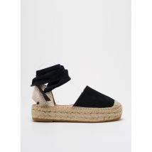 KANNA - Espadrilles noir en cuir - Femme - Taille 40 - Modz