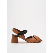 LILI MILL - Sandales/Nu pieds marron en cuir - Femme - Taille 36 - Modz