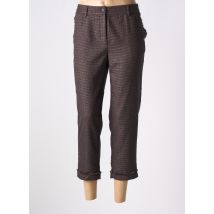 LILI SIDONIO - Pantalon 7/8 marron en polyester - Femme - Taille 40 - Modz