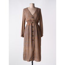LAURA JO - Robe mi-longue marron en polyester - Femme - Taille 36 - Modz