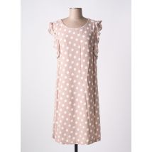 MISMASH - Robe mi-longue beige en viscose - Femme - Taille 36 - Modz