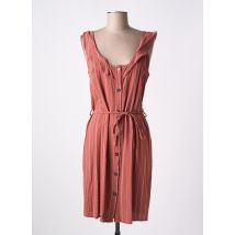 SEASON - Robe mi-longue marron en viscose - Femme - Taille 36 - Modz