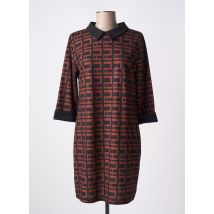 DREAM VALLEY - Robe courte marron en polyester - Femme - Taille 42 - Modz