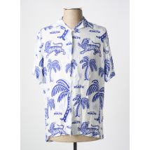 KULTE - Chemise manches courtes bleu en viscose - Homme - Taille S - Modz
