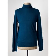 JACK & JONES - Pull col roulé bleu en coton - Homme - Taille L - Modz