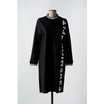 TUZZI - Robe mi-longue noir en coton - Femme - Taille 48 - Modz