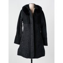 FRED SABATIER - Manteau long noir en polyester - Femme - Taille 36 - Modz