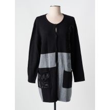 PASSIONI - Gilet manches longues noir en viscose - Femme - Taille 40 - Modz