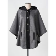 MERI & ESCA - Poncho gris en polyester - Femme - Taille 38 - Modz