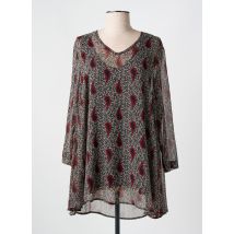 FRANCK ANNA - Tunique manches longues noir en polyester - Femme - Taille 40 - Modz
