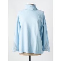 LEO & UGO - Pull col roulé bleu en viscose - Femme - Taille 48 - Modz