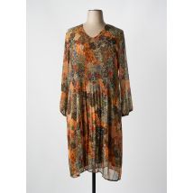 KAKIE - Robe mi-longue orange en polyester - Femme - Taille 50 - Modz