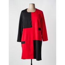 GUY DUBOUIS - Robe mi-longue rouge en polyester - Femme - Taille 48 - Modz