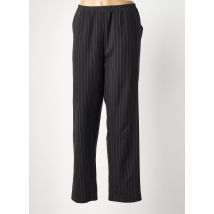 FRANCK ANNA - Pantalon droit noir en polyester - Femme - Taille 48 - Modz