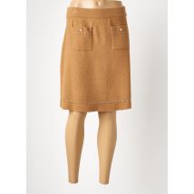 LEO & UGO - Jupe mi-longue marron en nylon - Femme - Taille 42 - Modz