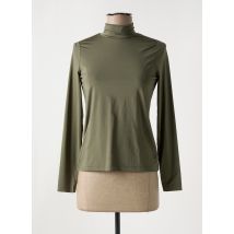 HBT - Pull col roulé vert en polyamide - Femme - Taille 34 - Modz