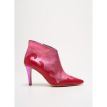 CRÉATIS - Bottines/Boots rose en cuir - Femme - Taille 35 - Modz