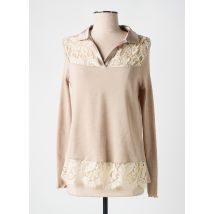 OSCALITO - Top beige en laine - Femme - Taille 40 - Modz