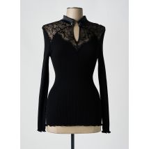 OSCALITO - Top noir en laine - Femme - Taille 44 - Modz